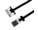 USB Πλακέ Καλώδιο Apple - Black